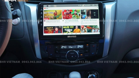 Màn hình DVD Android liền camera 360 xe Nissan Navara 2021 - nay | Bravigo Ultimate (4G+64G)  